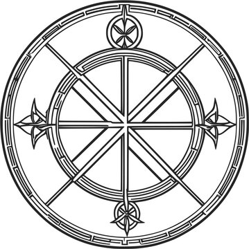 Abstract Chi Rho Symbol