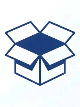 open box icon 3d rendering isolated on white background cartoon plastic style icon