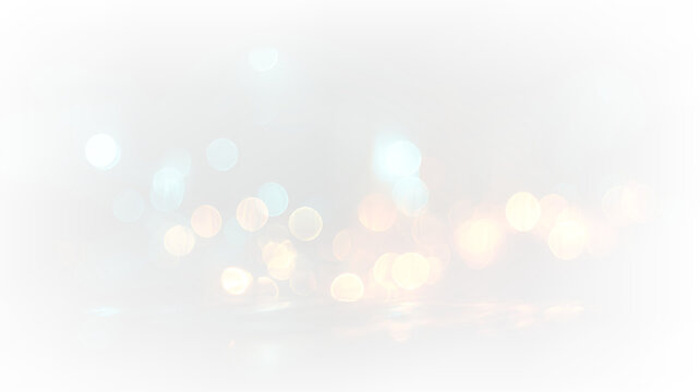Vibrant bokeh glow with blurred light circles and abstract effect PNG
