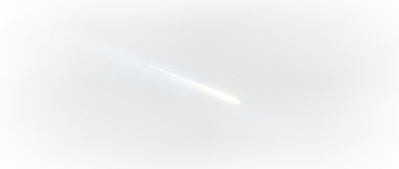 Golden streak effect with glowing tail and magic particles PNG © Антон Миргородський