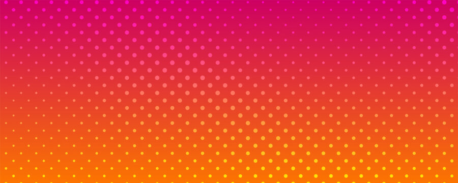 Colorful halftone background with dots