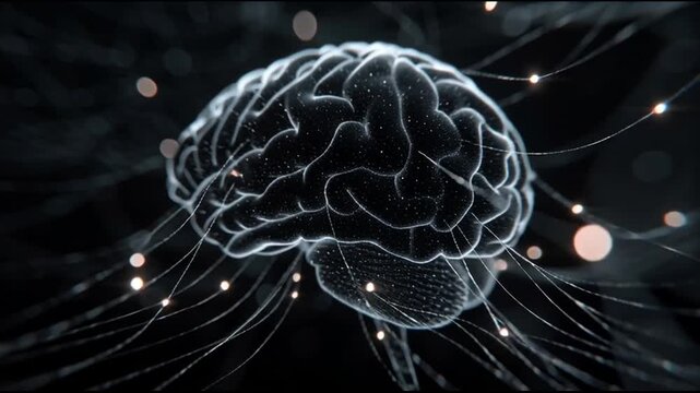Glowing Brain with Neural Connections 1.