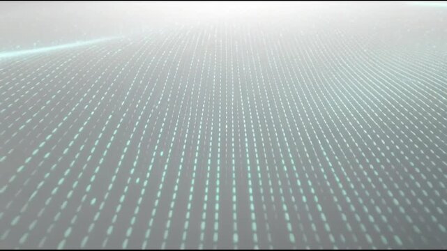 Grey grid pattern with light beam.