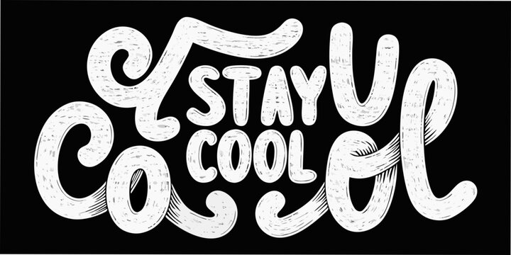 Hand Lettered Calligraphy Phrase With Flourishes White On Black Background