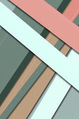 Fototapeta premium Abstract view of colorful building sections and window frames arranged in diagonal lines, delivering a smooth modern look with space for text.