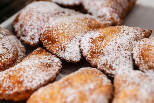 Cassatelle, Sicilian ricotta pastries, Mazara del Vallo, free municipal consortium of Trapani, Sicily, Italy, Europe