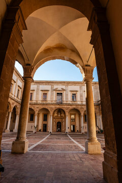 Sicilian baroque facade of the Church of Sant'Ignazio, Mazara del Vallo, free municipal consortium of Trapani, Sicily, Italy, Europe