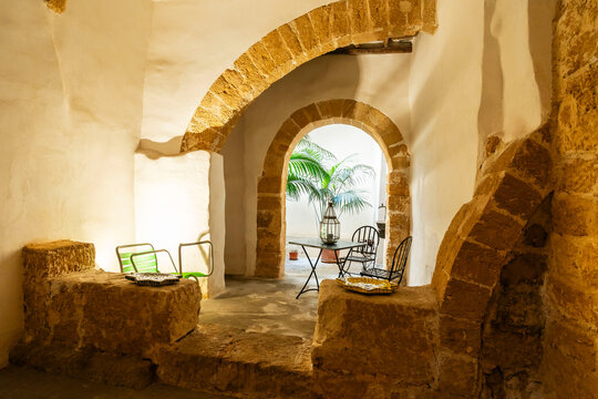 interior of a palatial house, Kasbah of Mazara del Vallo &ndash; Arab quarter, free municipal consortium of Trapani, Sicily, Italy, Europe