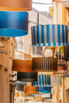 shopping street (Garibaldi street), Kasbah of Mazara del Vallo &ndash; Arab quarter, free municipal consortium of Trapani, Sicily, Italy, Europe