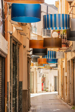 shopping street (Garibaldi street), Kasbah of Mazara del Vallo &ndash; Arab quarter, free municipal consortium of Trapani, Sicily, Italy, Europe