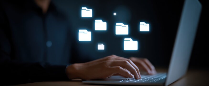 Efficient enterprise content management ecm with advanced sorting software for organizing digital records.