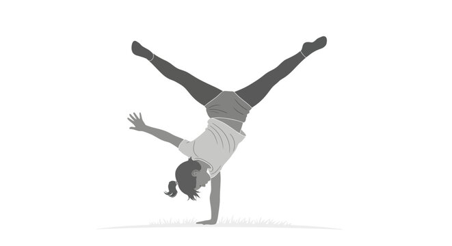 Athletic person performing an impressive handstand pose.