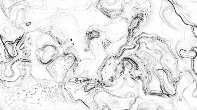 Elegant monochromatic texture with abstract liquid contour lines. Beautiful marble sketch pattern with soft engraved details on white background, ideal for modern minimalist designs.