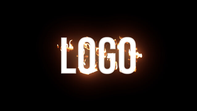 Logo Fire 1 &ndash; Dynamic Fire and Flame Logo Animation, Burning Effects for Powerful Branding Intro and Cinematic Video Presentation