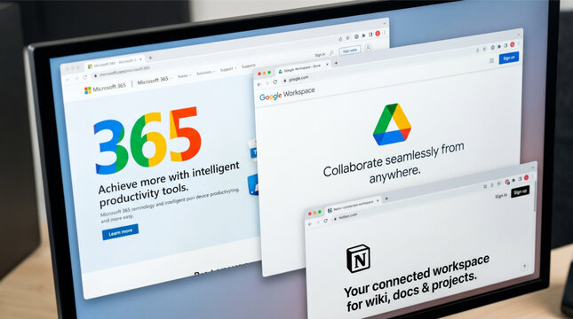 Close-up of Microsoft 365 Dashboard with Copilot, Teams and Collaboration Apps