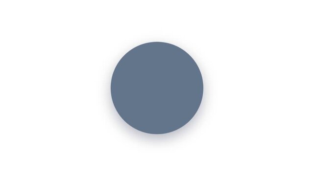 Premium transparent background settings badge animation featuring a geometric morphing gear and crisp white inner cog circle.