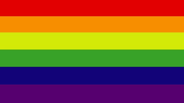 Vibrant Rainbow Flag Symbolizing LGBTQ Pride and Global Community Celebration.