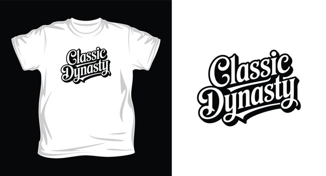 Classic dynasty t-shirt and logo design
