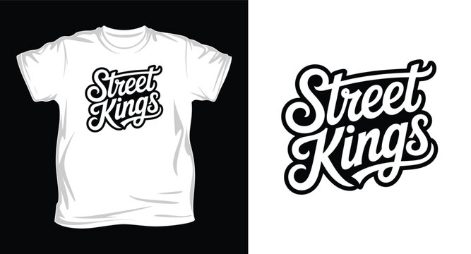 Street kings logo on t shirt and standalone