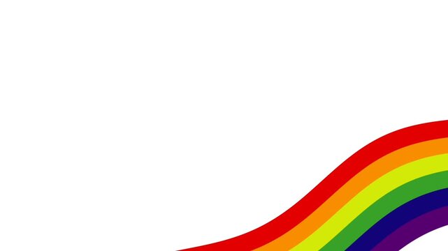 Vibrant Rainbow Wave Background for Pride Month Celebrations and LGBTQ Community Support.