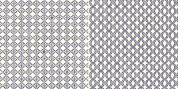 geometric circle pattern with interlocking circular shapes on white background