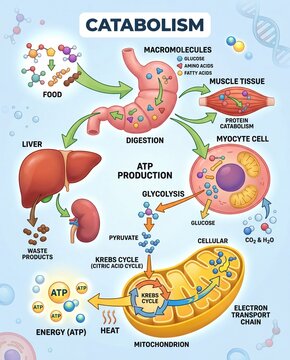 Catabolism Understanding the Breakdown of Macromolecules in the Human Body for Energy Production