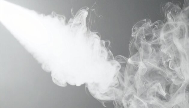 Abstract White Smoke Patterns
