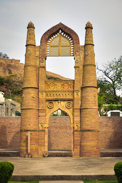 Badal Mahal Darwaza or Badal Mahal Gate was constructed by Sultan Mehmood Shah Khilji, Chanderi Madhya pradesh India 