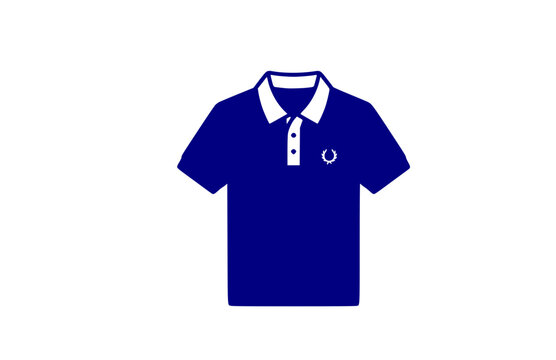 Polo T-Shirt Icon Sticker. Flat Vector Minimalist Casual Clothing and Apparel Apparel Illustration.