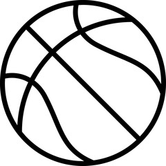 Black basketball icon - outline © Teddy