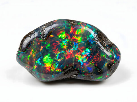 recious black opal specimen