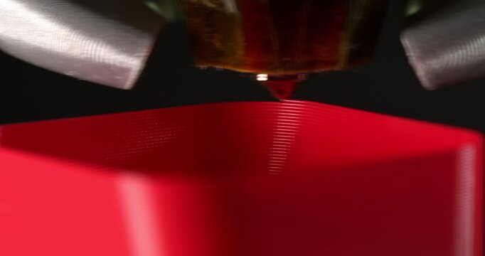 3D printing process in vase mode. Printing on a сartesian kinematics printer.