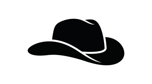Iconic graphic of a traditional western cowboy hat, symbolizing adventure and frontier spirit