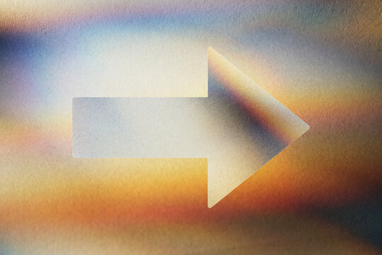 Arrow shape on abstract background