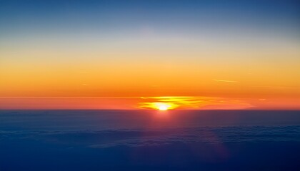 Fototapeta premium Gradual Sunrise Over Horizon
