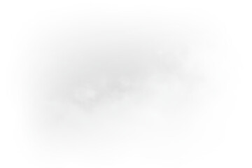 Fototapeta premium White vapor smoke cloud with smooth texture isolated transparent PNG