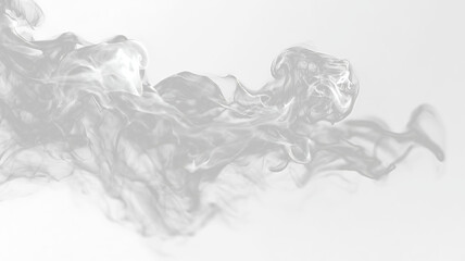 Obraz premium Clean white smoke with realistic diffusion isolated transparent PNG