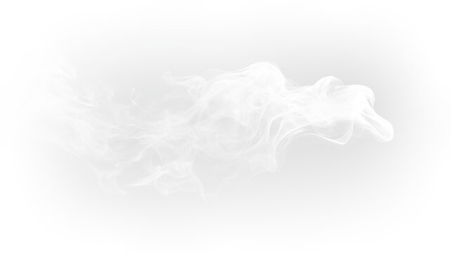 Realistic white smoke with airy diffusion and smooth edges PNG
