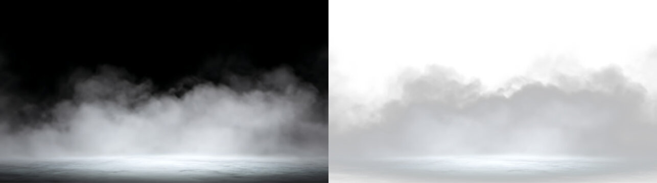 White smoke plume with realistic soft diffusion isolated PNG