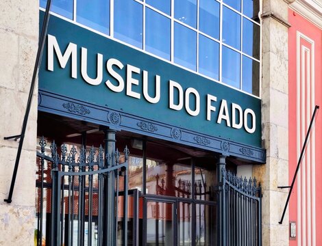 Exterior view of the Museu do Fado (Fado Museum), a museum dedicated to Portugal&rsquo;s traditional Fado music, located in Lisbon&rsquo;s historic Alfama neighbourhood. 