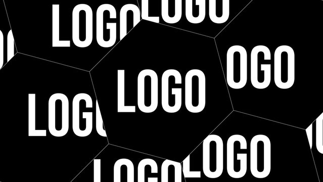 Logo Hextile 1 &ndash; Animated Hexagon Tile Logo Reveal, Digital Grid Motion for Futuristic Branding Intro and Modern Video Presentation