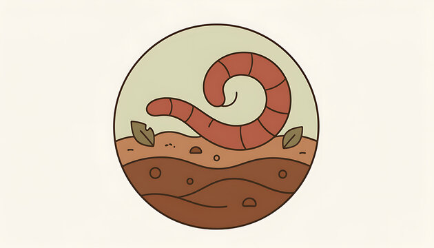 Worm Soil Earthworm Animal Illustration.