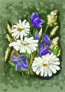 A bouquet of field flowers