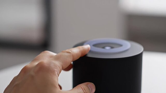 Activating smart speaker with hand gesture in modern home environment