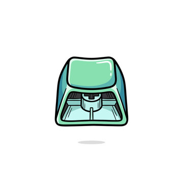 Keyboard keycap vector illustration