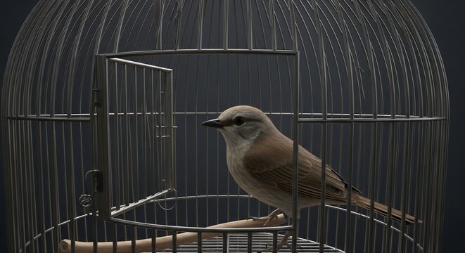 Bird in cage