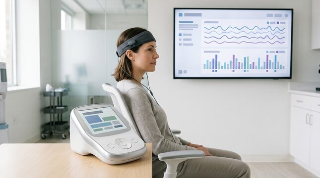 Language cognition analysis in a modern neurotech research lab