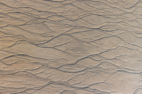 Abstract patterns on beach sand