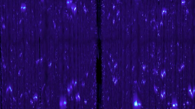 3D animated flashing glitter light show featuring hypnotic patterned tunnel and twisting dynamic motion graphics visual effects with abstract digital design background in royal purple violet colours