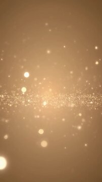 シャンパンベージュ光の粒子が漂う背景
